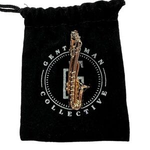 Gentleman Collective Saxophone Tie Clasp, NWOT